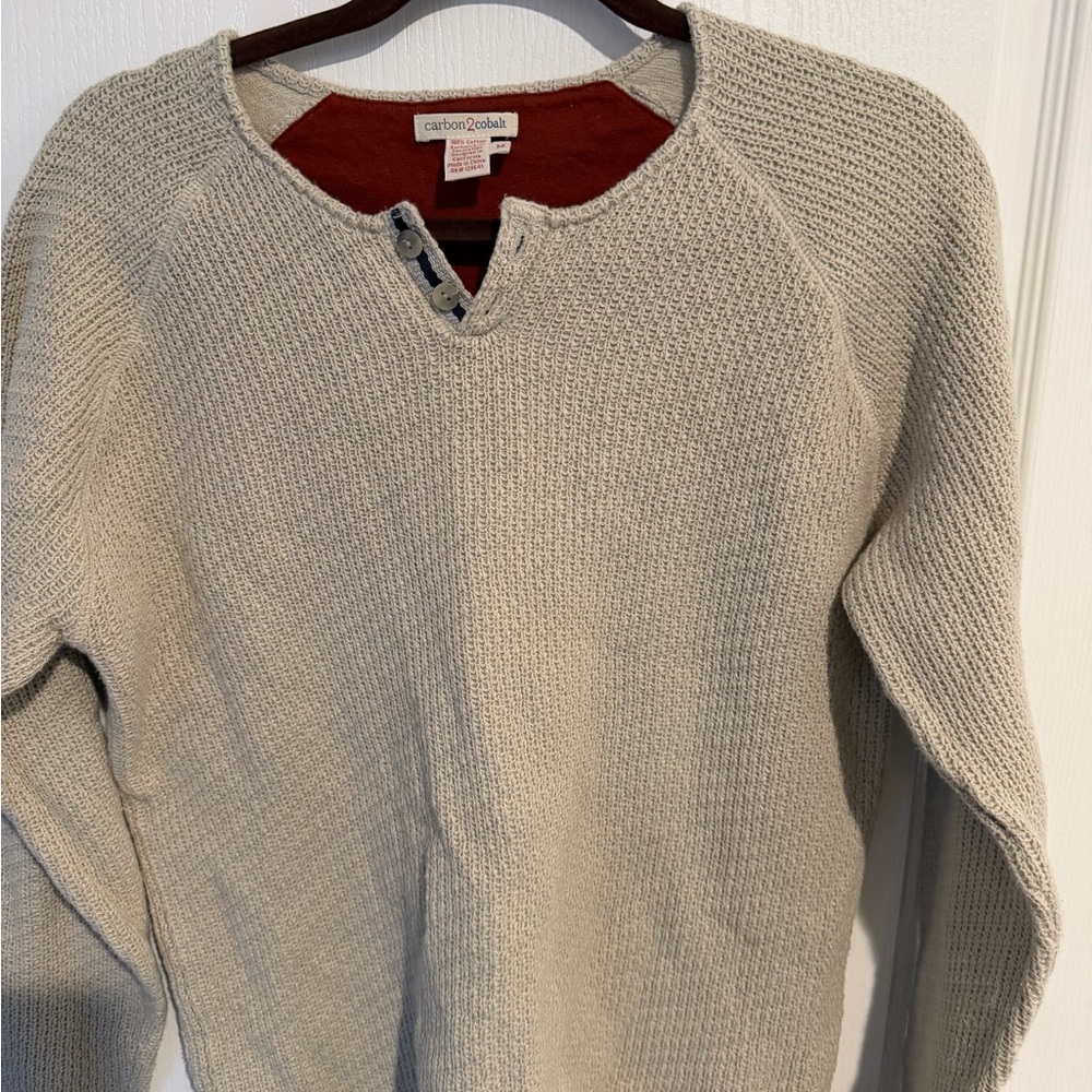 Carbon2Cobalt women's beige sweater